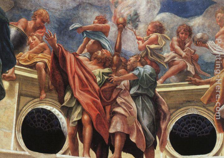 Correggio Assumption of the Virgin, detail of the Apostles